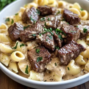 Savory Steak Bites & Pasta
