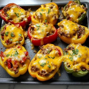Skinny Bell Pepper Nacho Boats