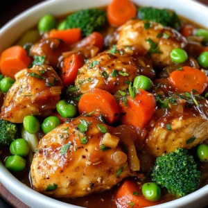 Slow Cooker Honey Garlic Chicken And Veggies Recipe