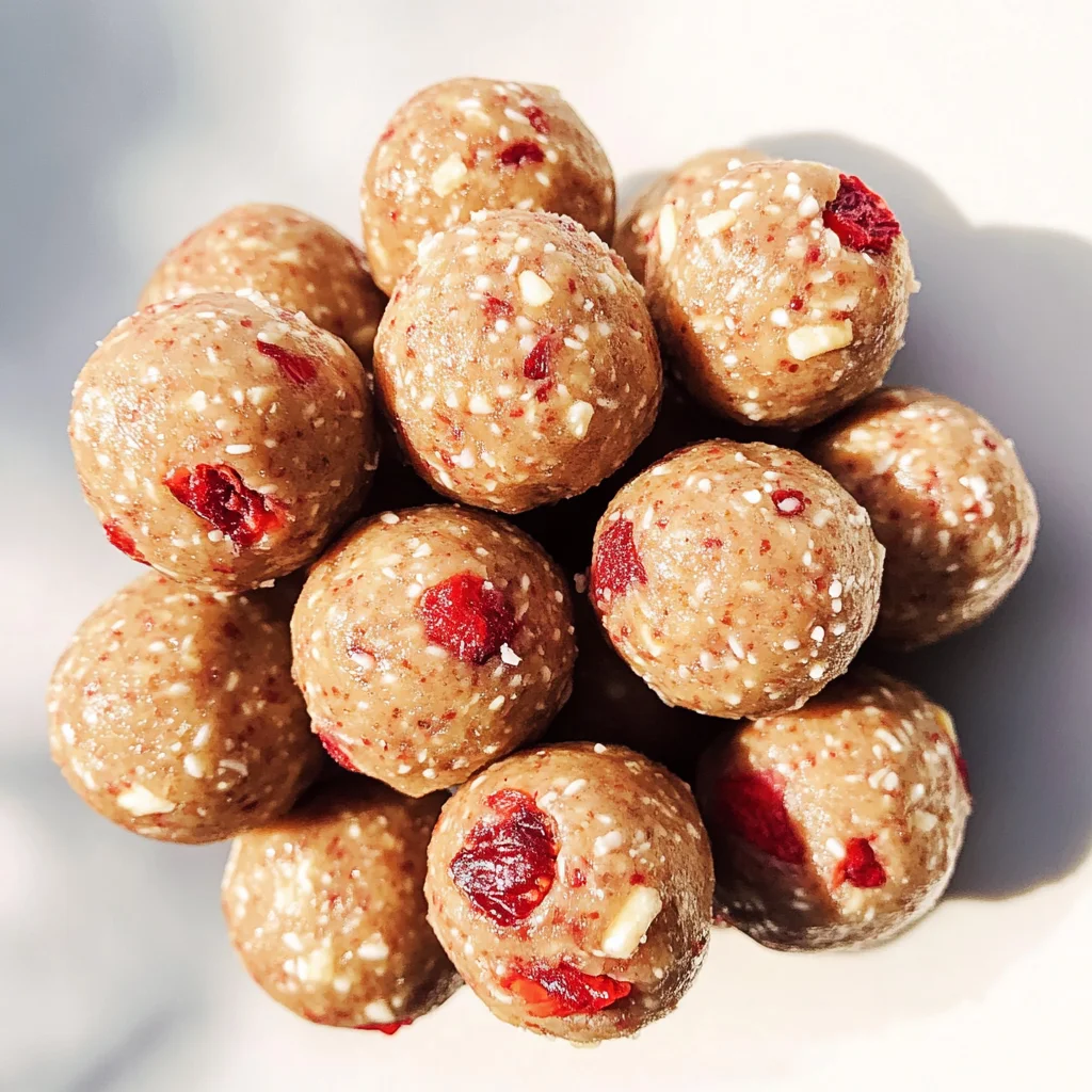 Strawberry Cheesecake Protein Balls