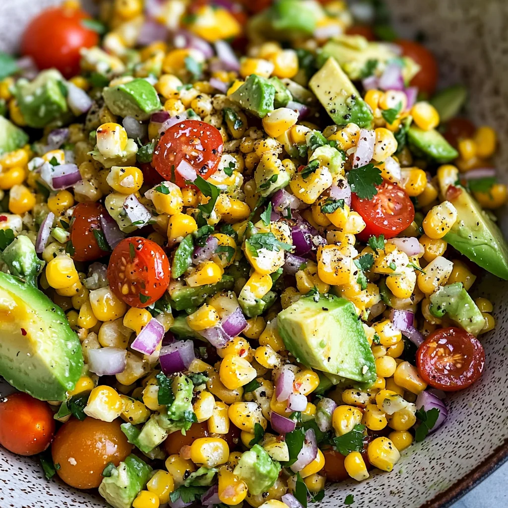 Summer Corn Salad with Avocado