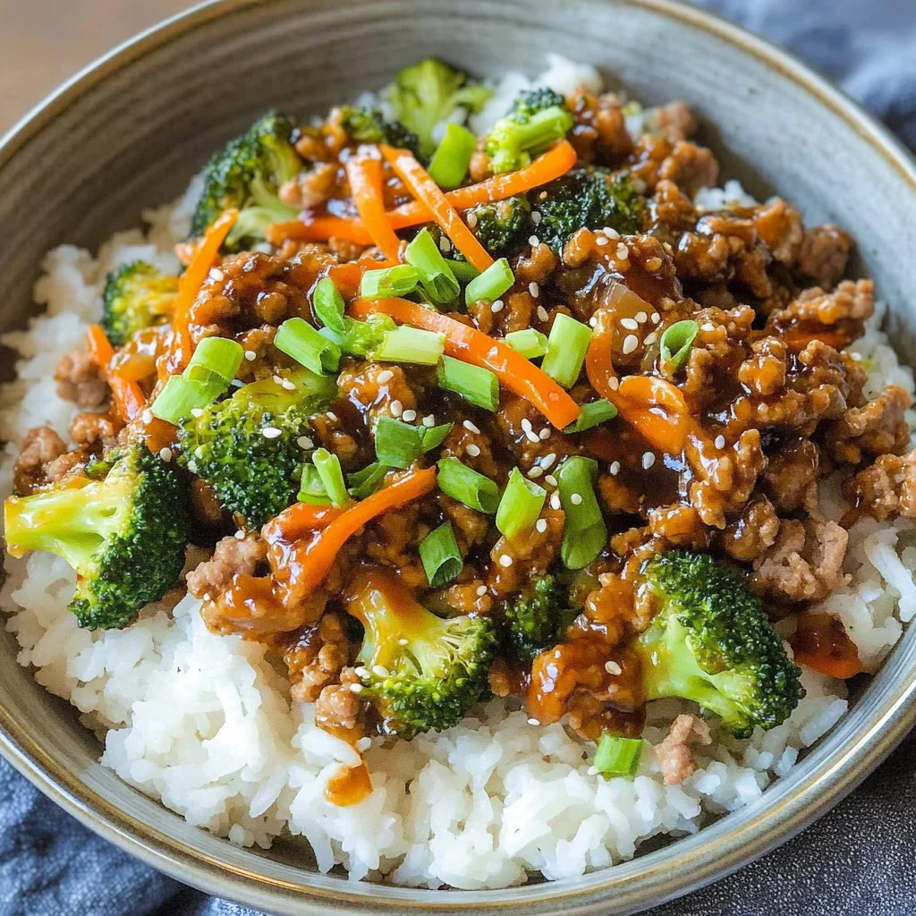 Teriyaki Turkey Rice Bowl