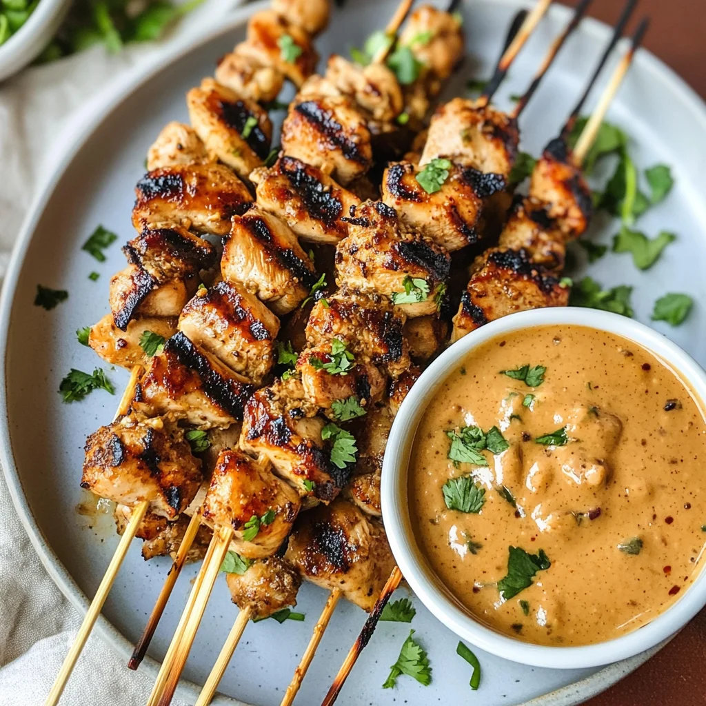 Thai Satay Chicken with Peanut Sauce