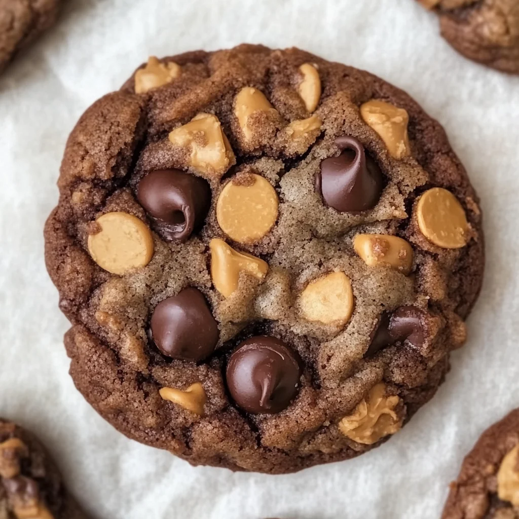 The BEST Chocolate Cookies with Reese's Peanut Butter Chips