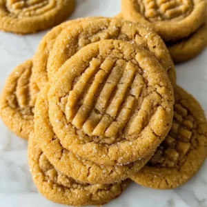 The Easiest Soft and Chewy Peanut Butter Cookies