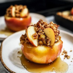 Apple Crisp Stuffed Apples