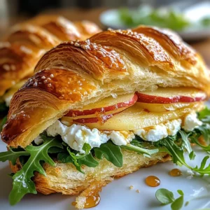 Apple & Goat Cheese Croissant Sandwich: A Tasty Delight!