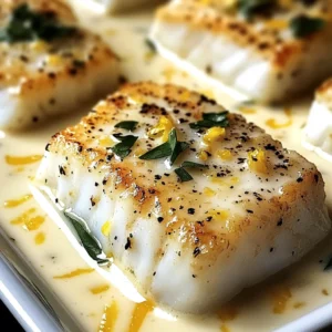 Baked Cod in Coconut Lemon Cream Sauce for Busy Weeknights