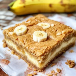 Banana Blondies