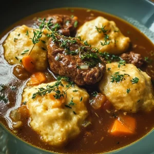 Beef Stew with Cheddar Herb Dumplings