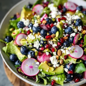 Blueberry Pistachio Spring Salad