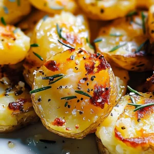 Easy Crispy Garlic Smashed Potatoes