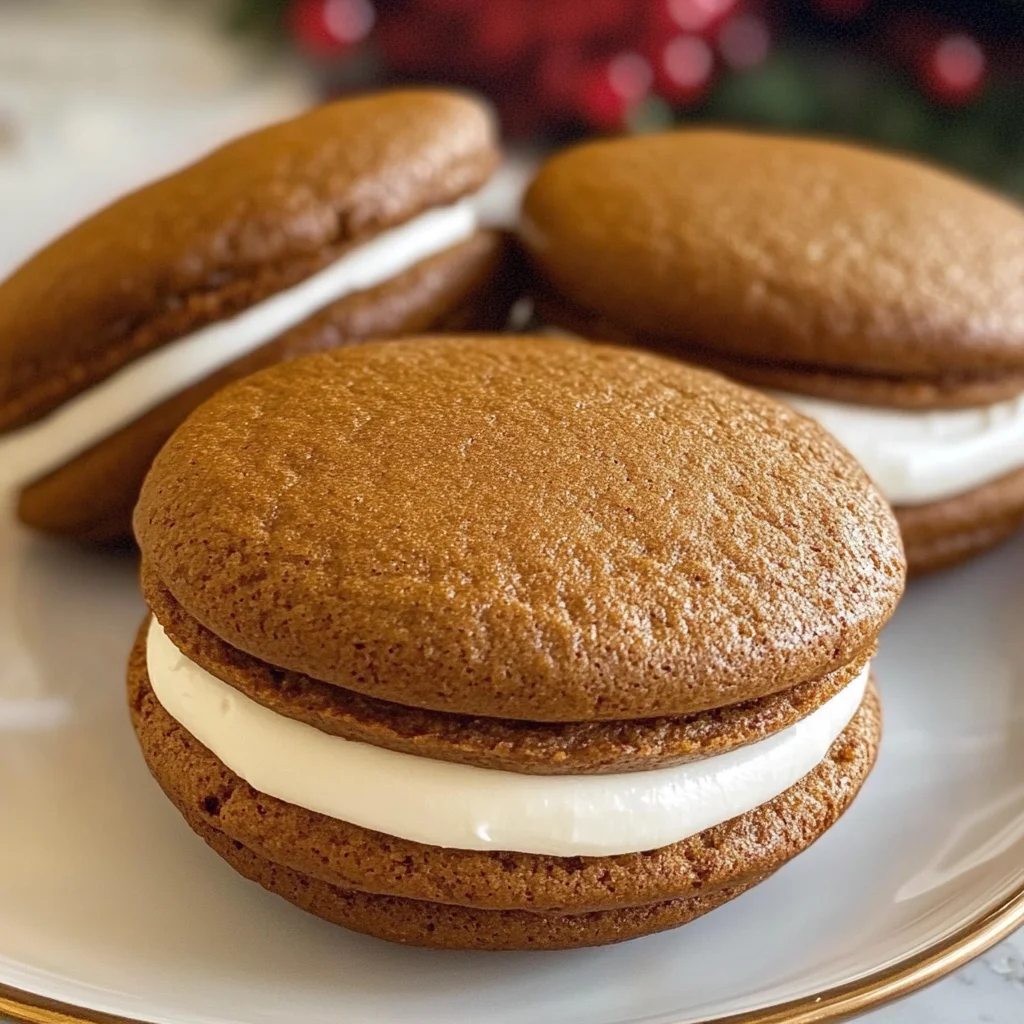 Gingerbread Whoopie Pies