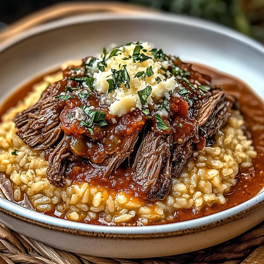 Italian Pot Roast & Parmesan Risotto