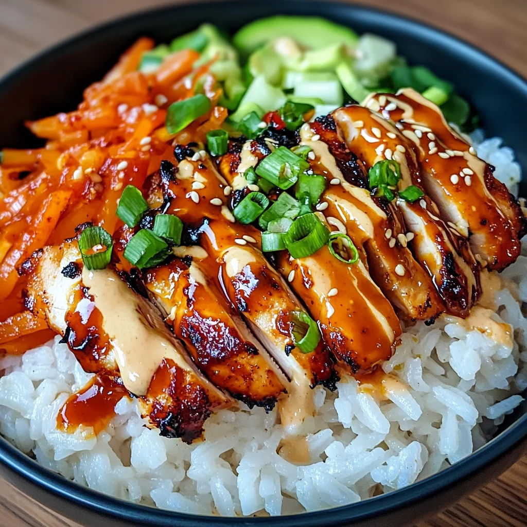 Korean BBQ Chicken Bowls with Gochujang Cream Sauce Awaits!