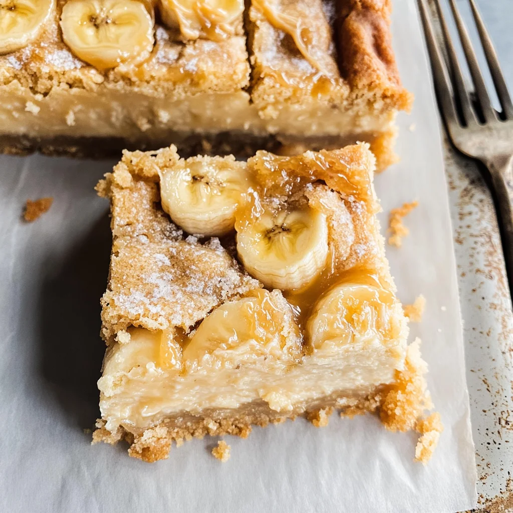 Ooey Gooey Banana Bars