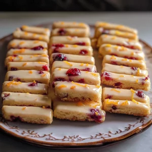 Orange Cranberry Shortbread Cookies
