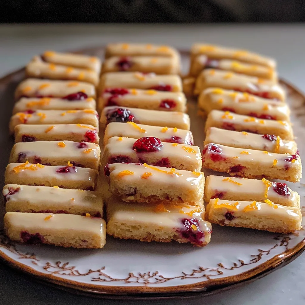 Orange Cranberry Shortbread Cookies