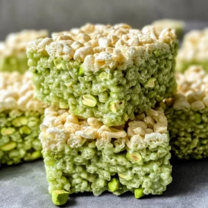 Pistachio Rice Krispie Treats Recipe