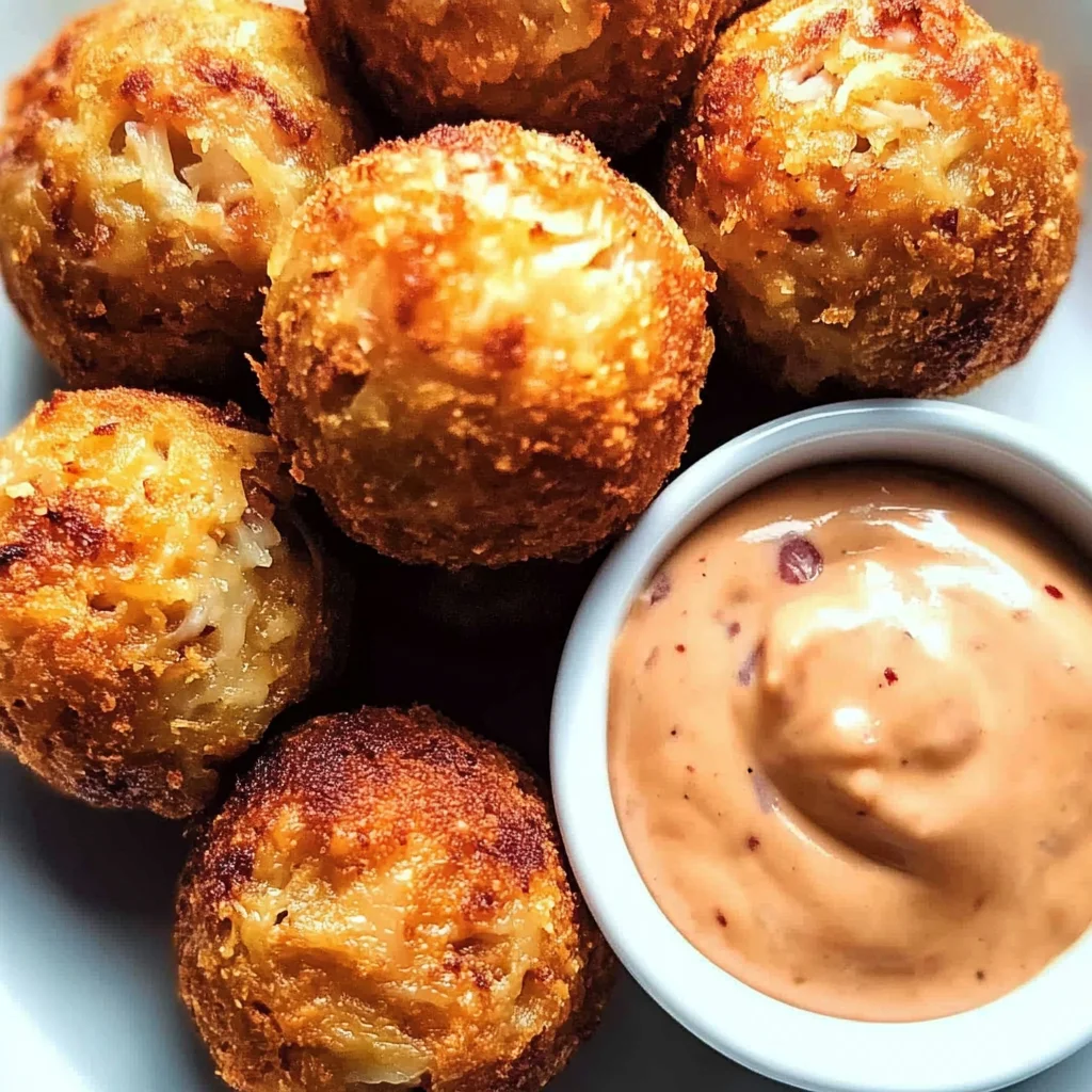 Reuben Balls with Spicy Thousand Island Dipping Sauce