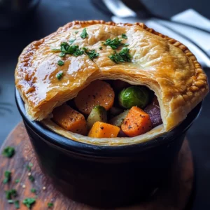 Roasted Autumn Vegetable Pot Pies