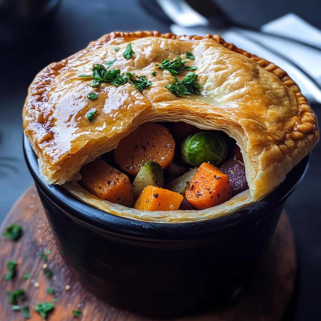 Roasted Autumn Vegetable Pot Pies