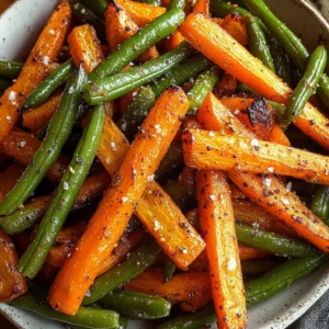 Roasted Carrots Green Beans