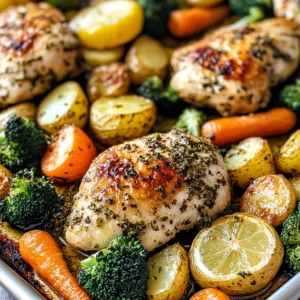 Sheet Pan Lemon Herb Chicken and Vegetables