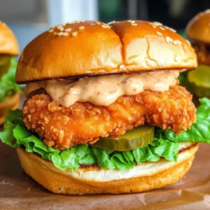 Spicy Chicken Sandwich with Creamy Homemade Sauce