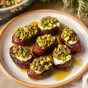 St. Patrick’s Day Treat: Honey Pistachio Ricotta Stuffed Dates