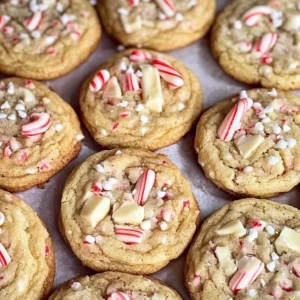 White Chocolate Candy Cane Cookies