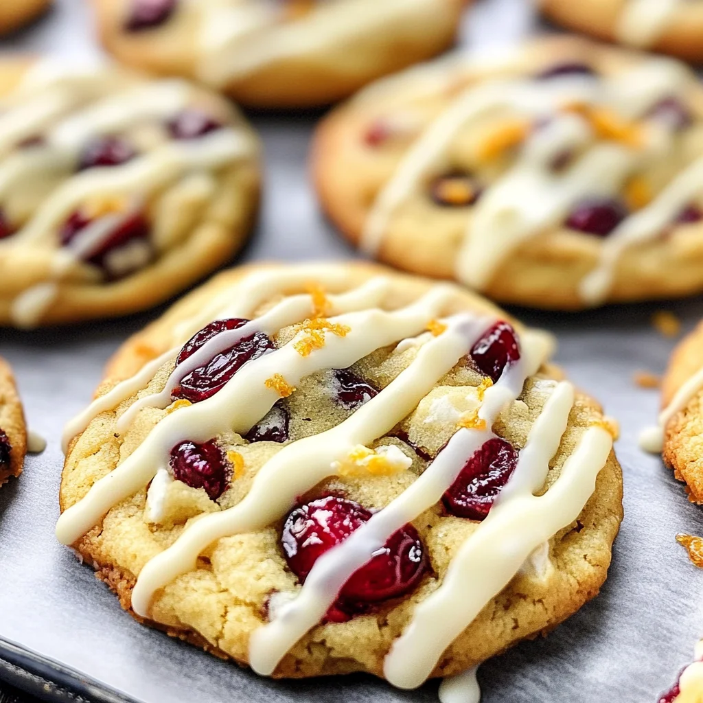 White Chocolate Cranberry Orange Cookies