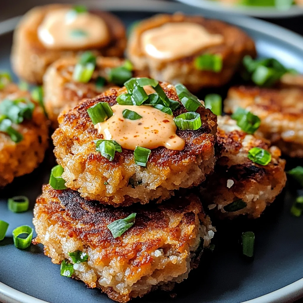 Asian Tuna Cakes with Spicy Mayo