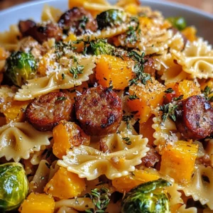 Autumn Sausage Pasta Squash