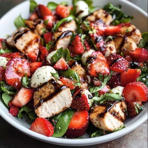 Balsamic Strawberry Chicken Salad Recipe