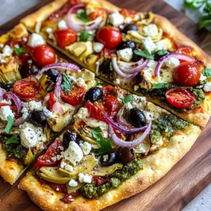 Best Mediterranean Flatbread Pizza