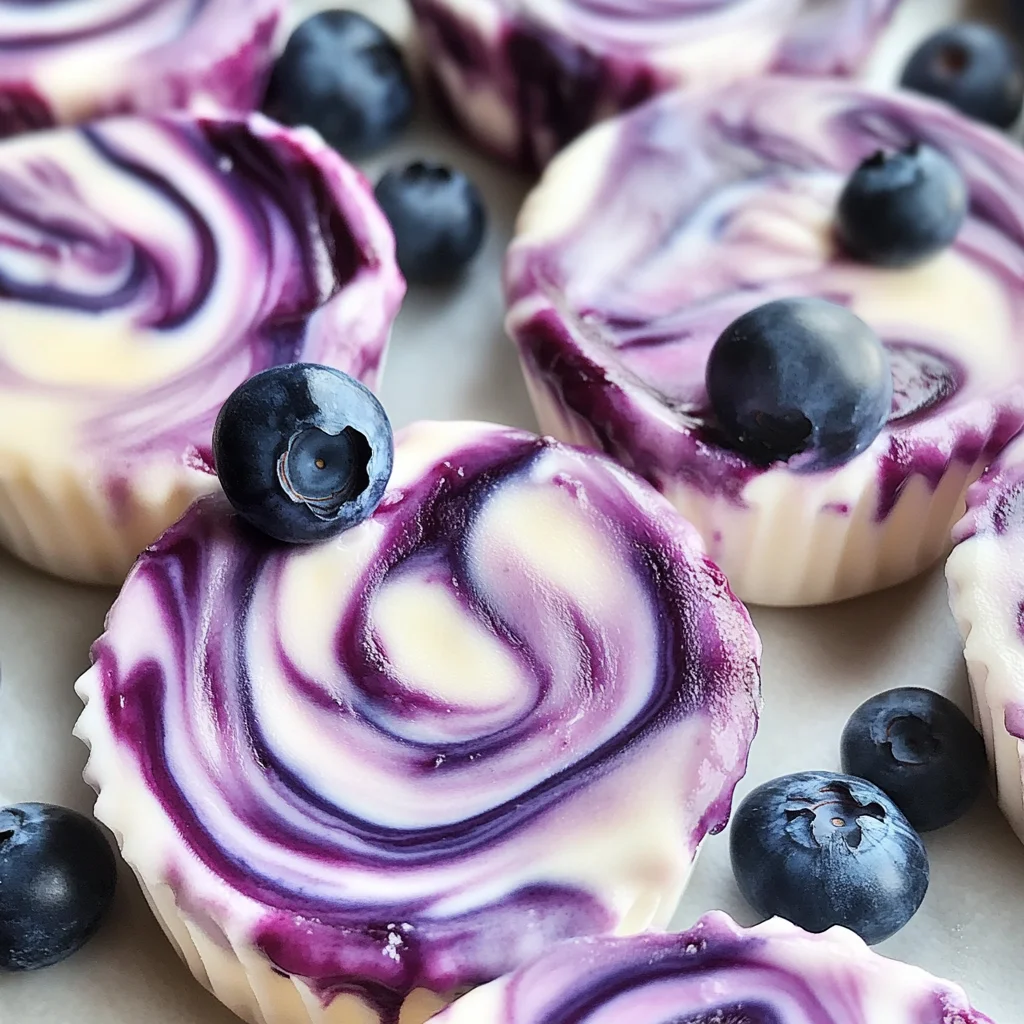 Blueberry Swirl Yogurt Bites