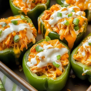 Buffalo Chicken Stuffed Peppers Recipe