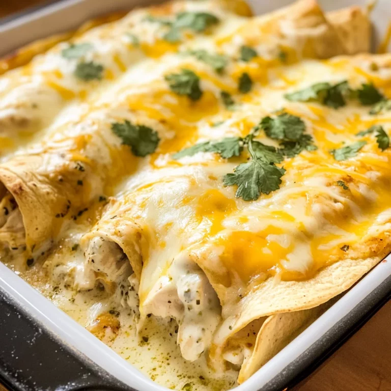 Chicken Enchiladas with Sour Cream White Sauce