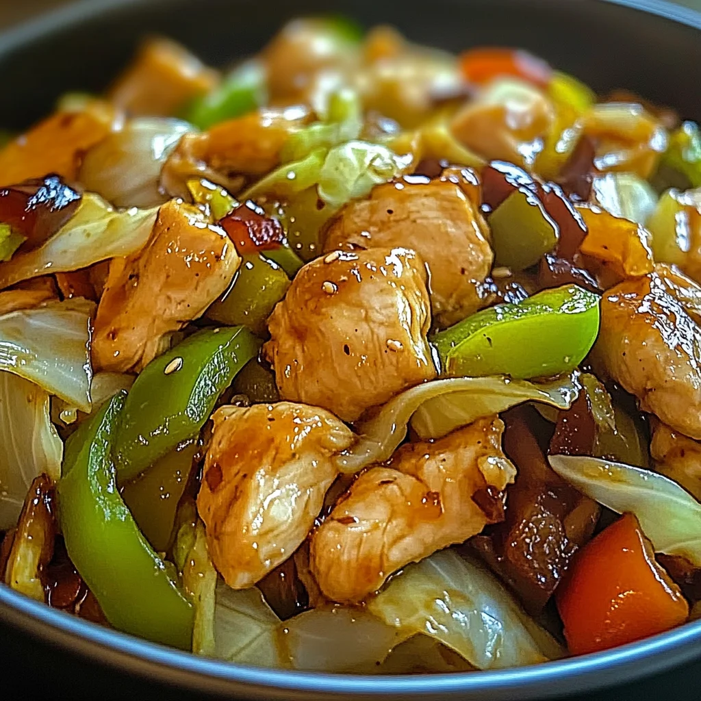 Chinese Chicken Cabbage Stir-Fry