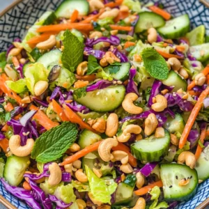 Chopped Asian Salad (Miso Dressing)