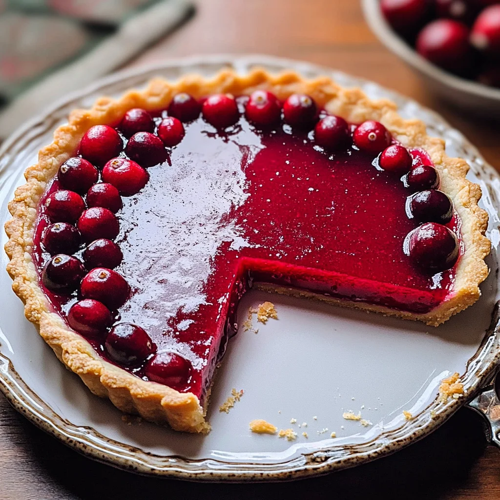 Cranberry Curd Tart
