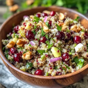 Cranberry Walnut Quinoa Salad