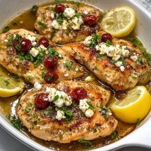 Greek Chicken with Lemon and Feta