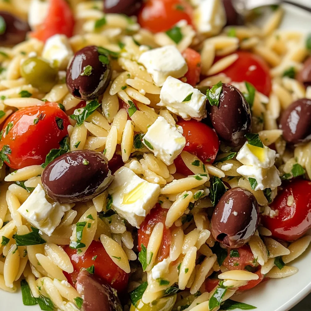 Greek Orzo Pasta Salad