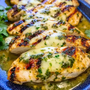 Grilled Salsa Verde Chicken with Pepper Jack