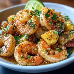 Hawaiian Garlic Shrimp