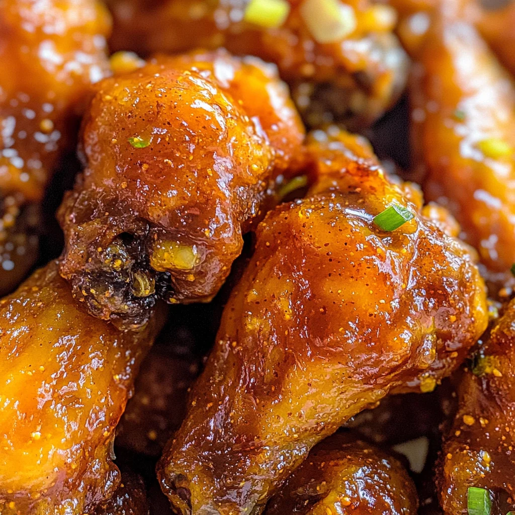 Hot Honey Peach Wings