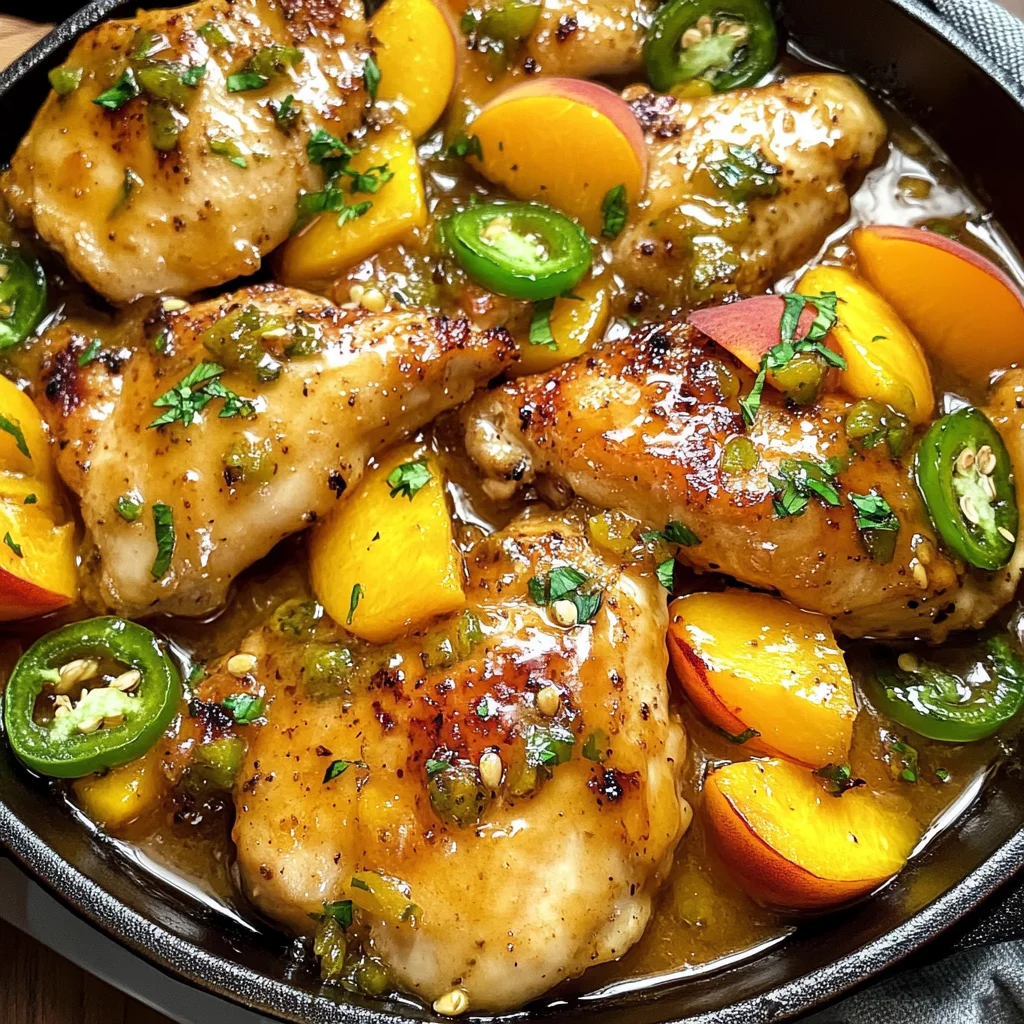 Jalapeno Peach Chicken