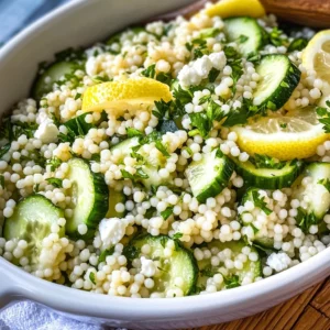 Lemon Cucumber Couscous Salad